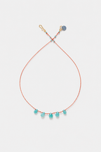 5-Drop Necklace, Amazonite