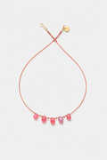 5-Drop Necklace, Rhodochrosite