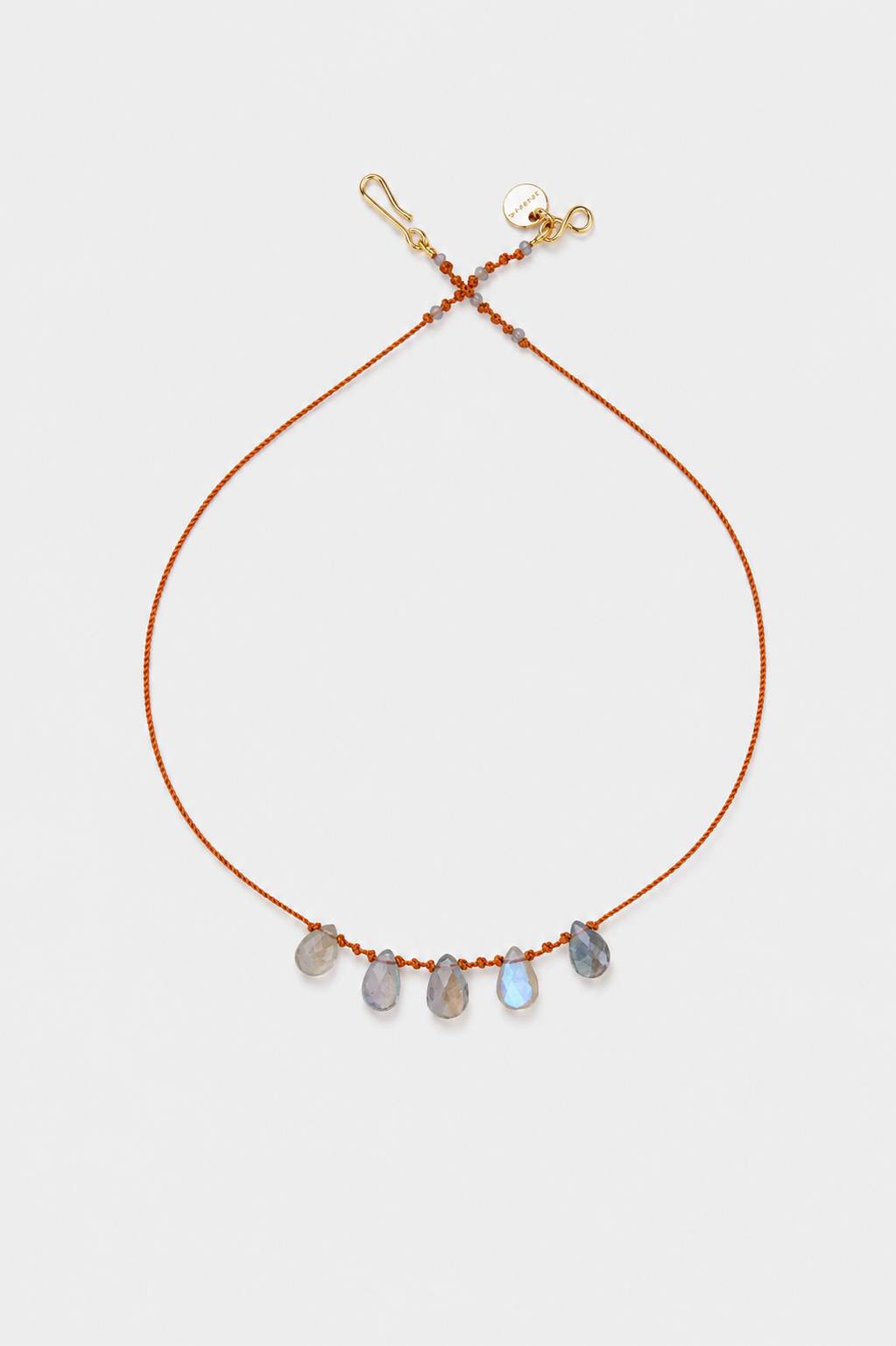 5-Drop Necklace, Labradorite