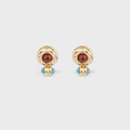 Amarante Mini Stud Earrings, Carnelian