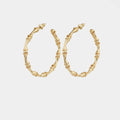 Bamboo Hoop Earrings