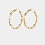 Bamboo Hoop Earrings