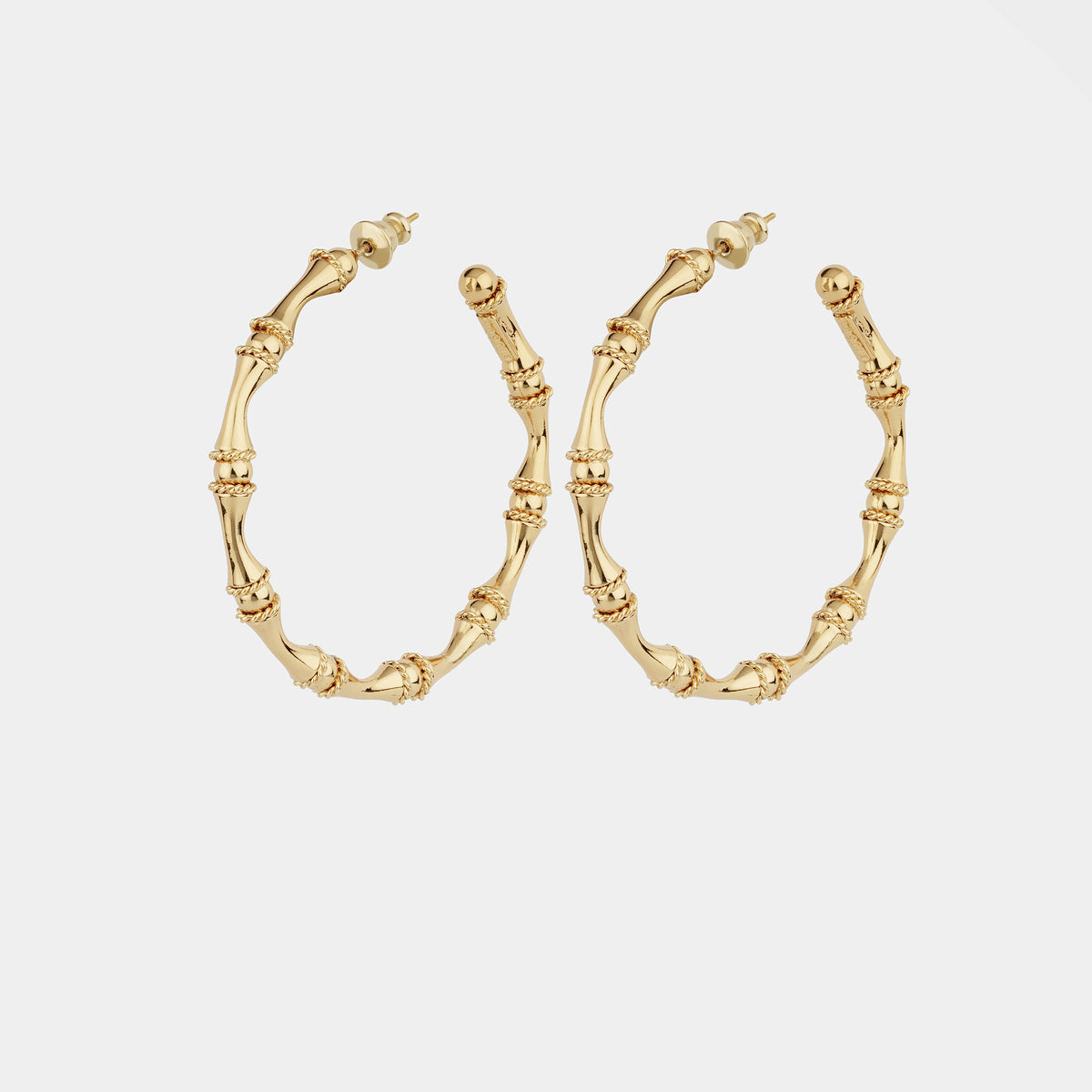 Bamboo Hoop Earrings