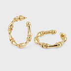 Mini Bamboo Hoop Earrings