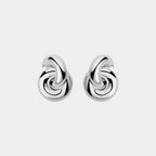 Amina Earrings, Silver