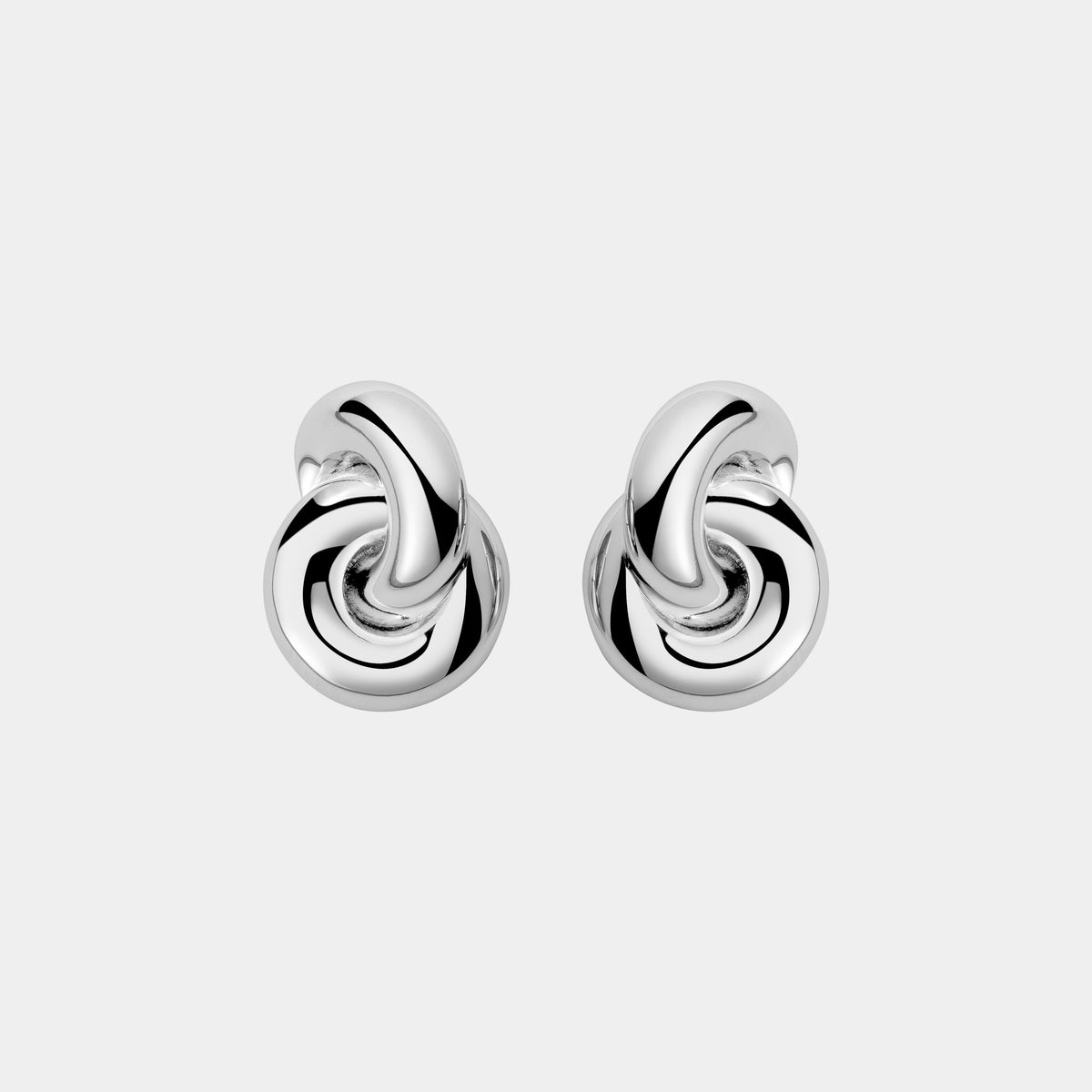 Amina Earrings, Silver