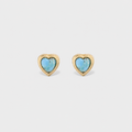Amore stud earrings, Turquoise