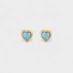Amore stud earrings, Turquoise