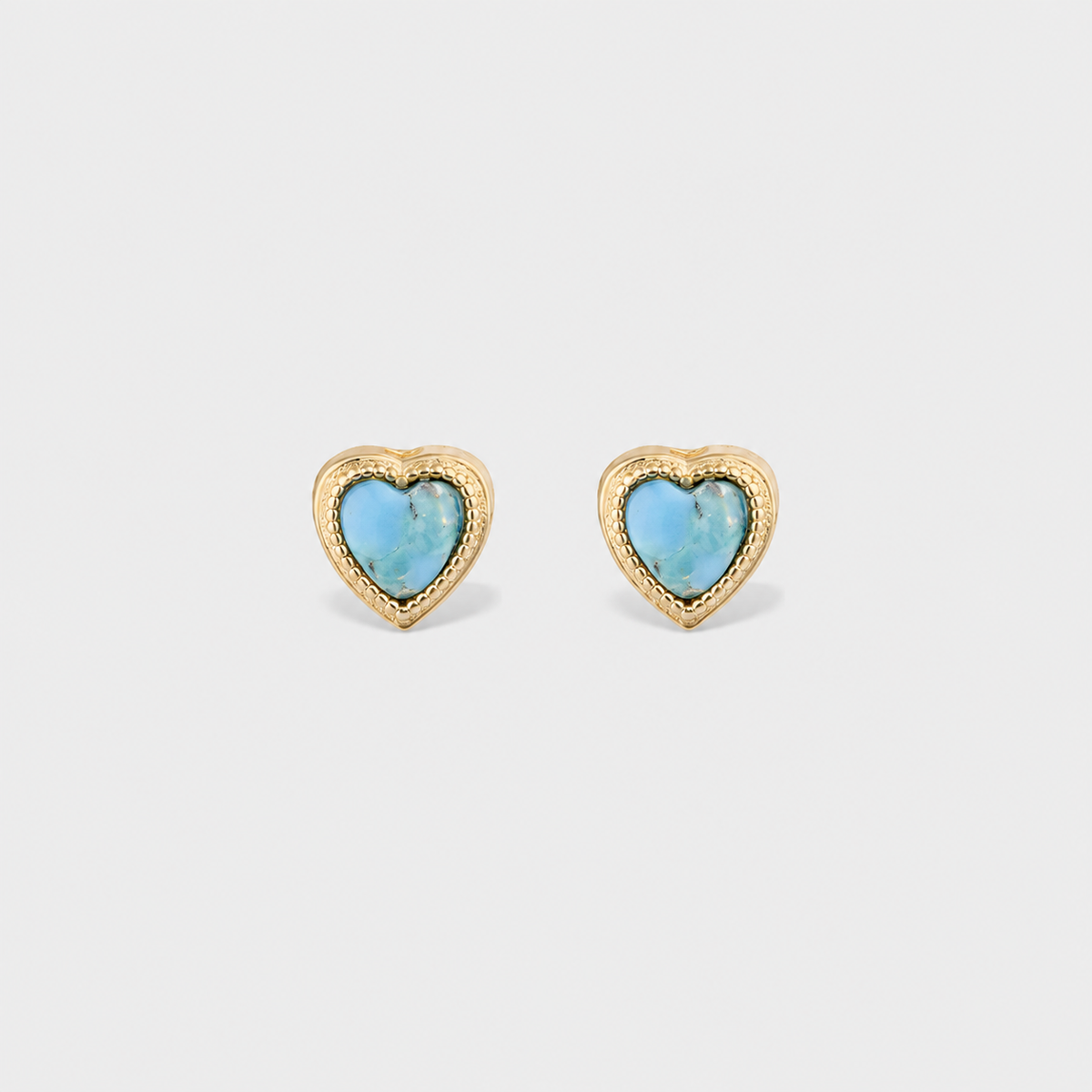 Amore stud earrings, Turquoise