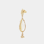 Small Teardrop Stud Earrings, White Mother-of-Pearl