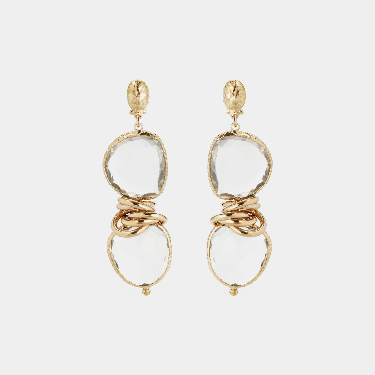 Sirena Earrings, Crystal