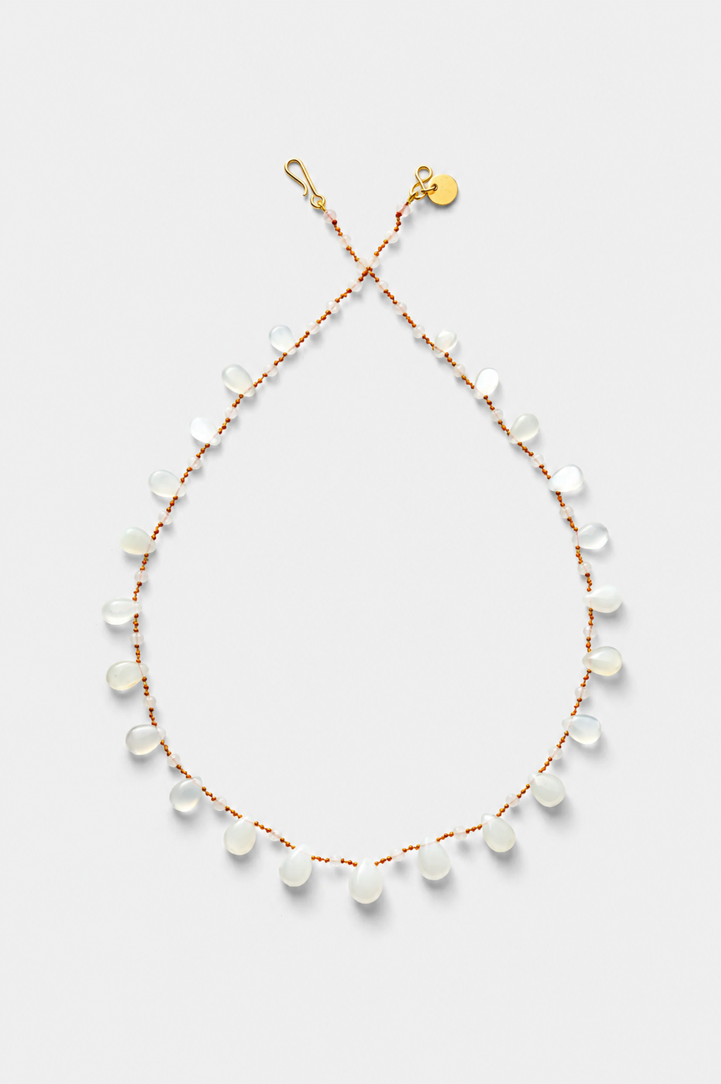 Alcyona Db Necklace, White Moonstone