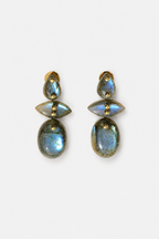 Avalon Earrings, Labradorite