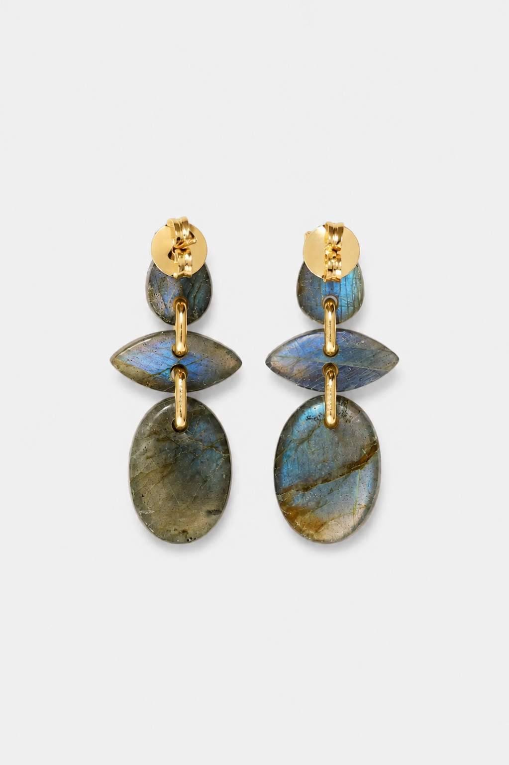 Avalon Earrings, Labradorite