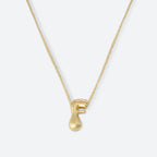 Joy Necklace,  Letter F