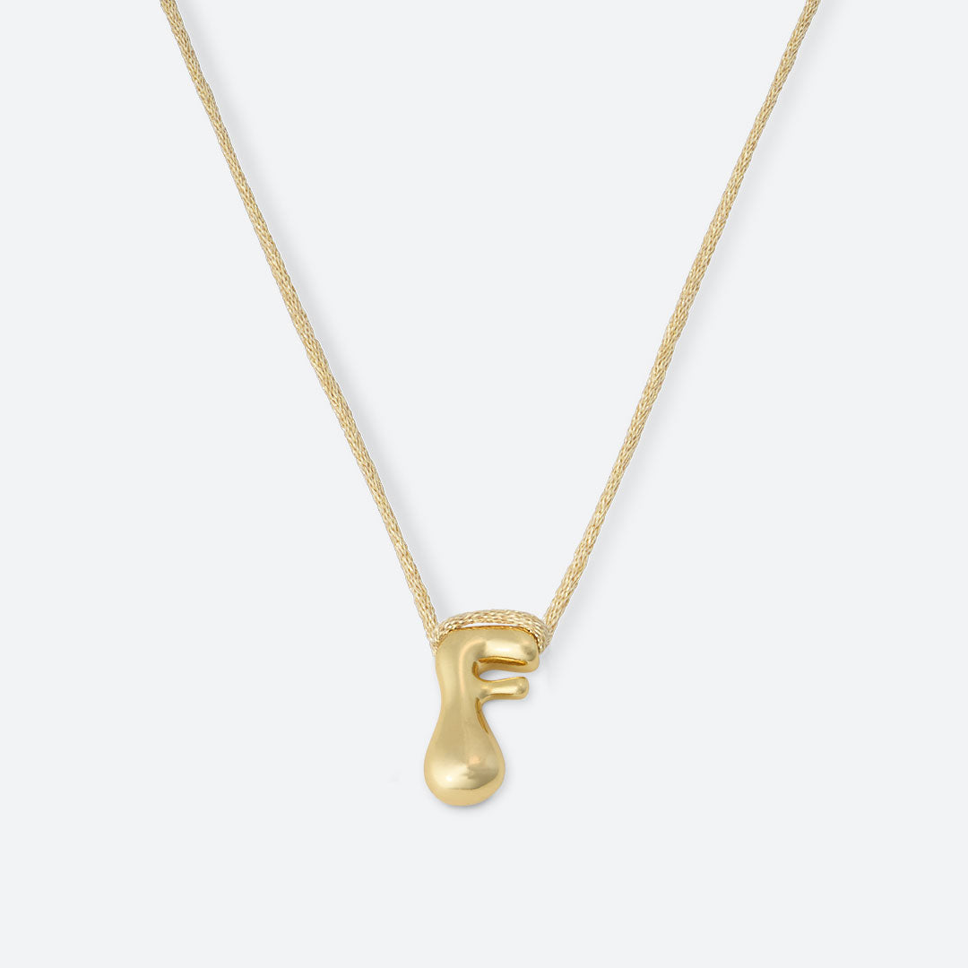Joy Necklace,  Letter F