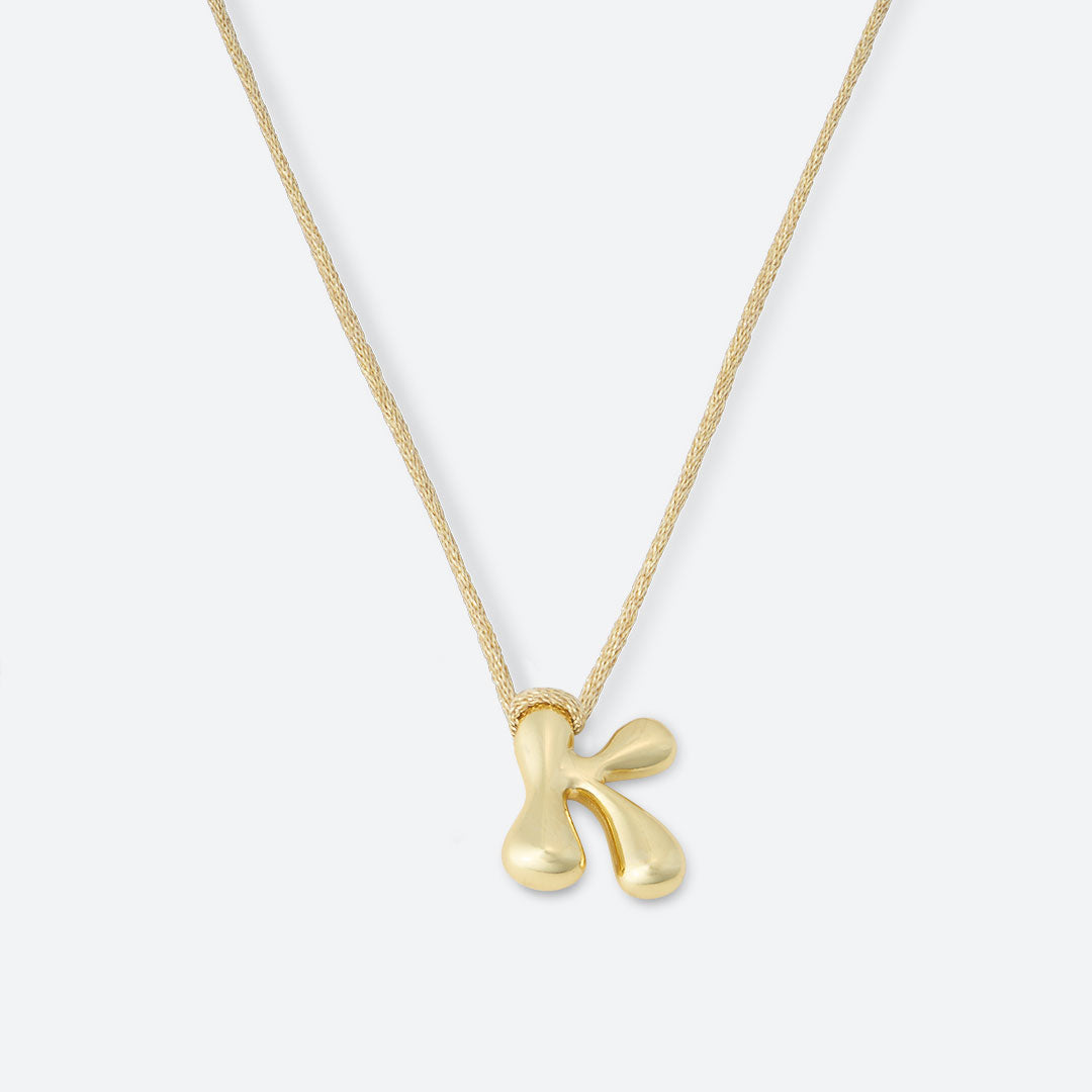 Joy Necklace,  Letter K