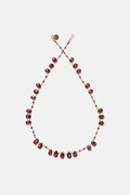 Offset Necklace, Garnet