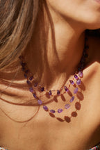 NIILO DB NECKLACE , AMETHYST