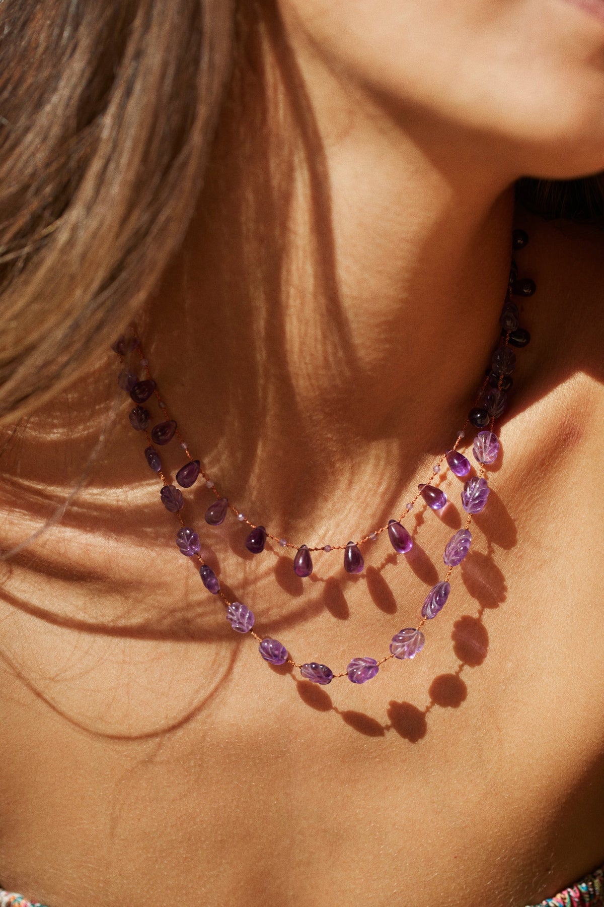 NIILO DB NECKLACE , AMETHYST