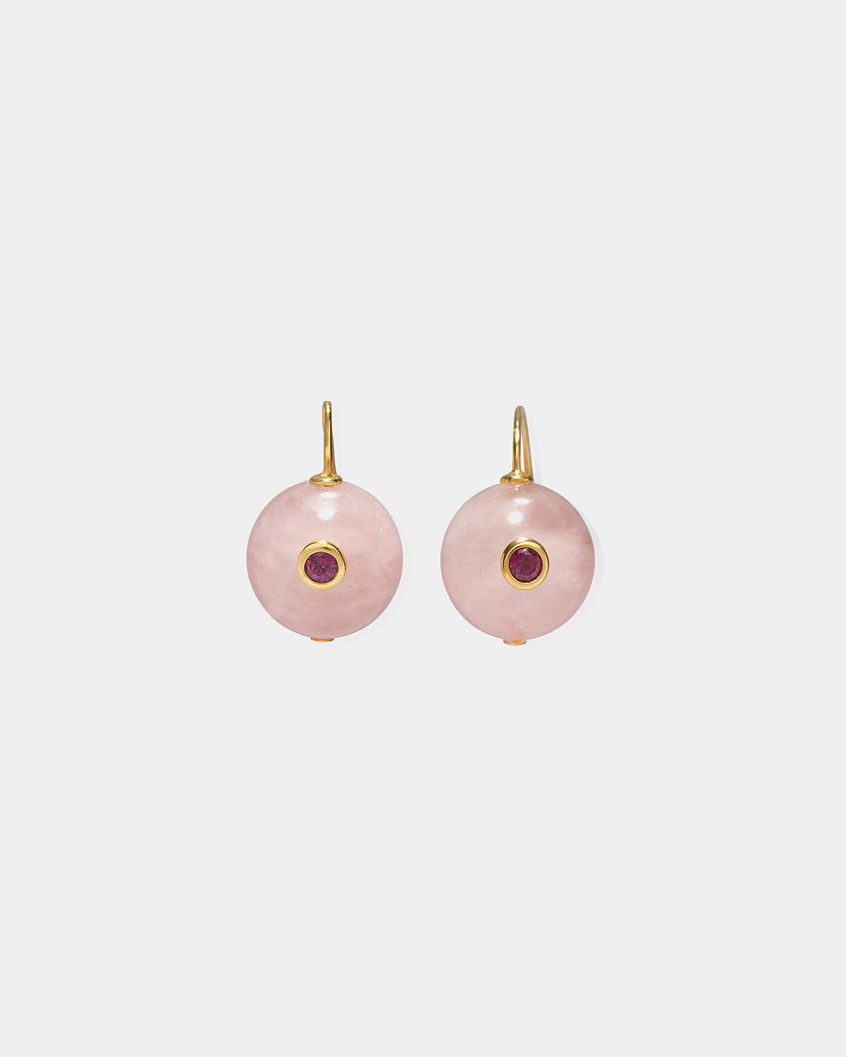 Comet Earrings, Madagascar Rose