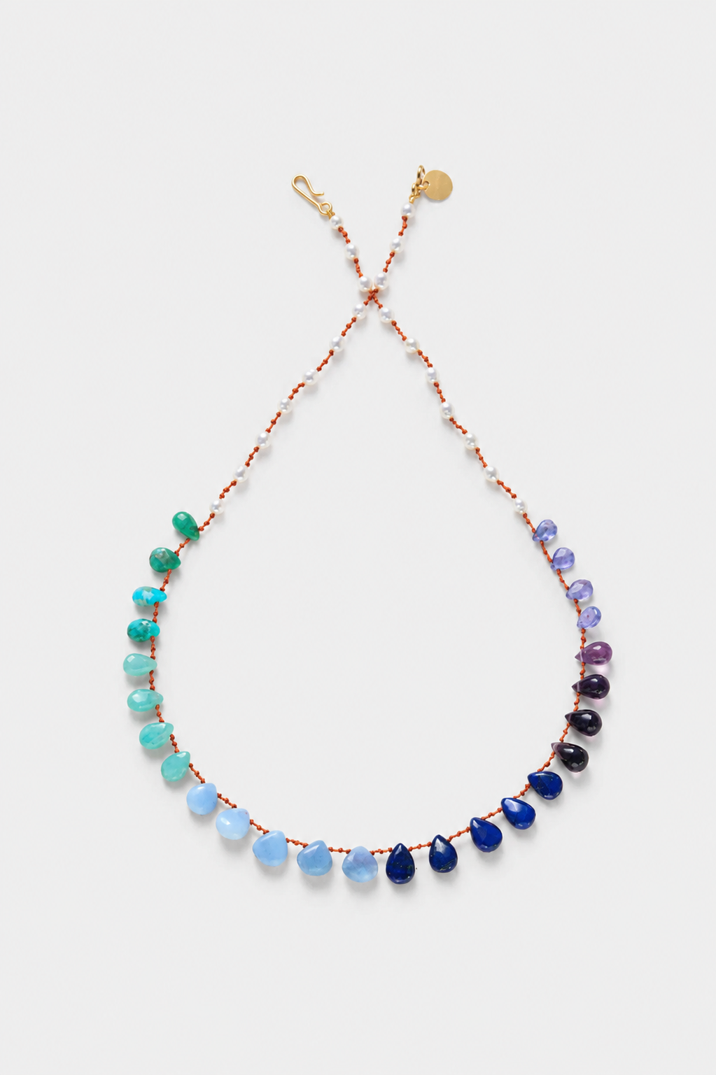 Deep Ocean Necklace, Multi-Stone