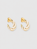 Diana Twisted Mini Earrings, Ivory