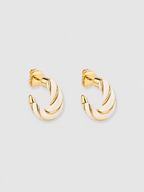 Diana Twisted Mini Earrings, Ivory