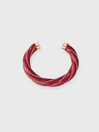 Diana Twisted Bracelet, Burgundy