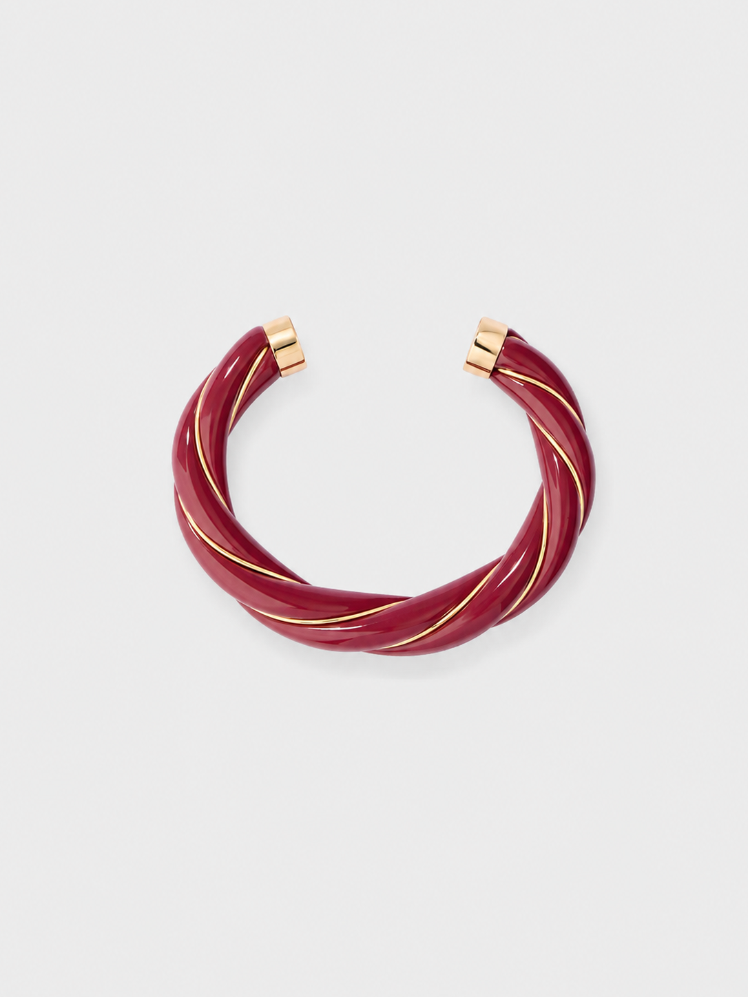 Diana Twisted Bracelet, Burgundy