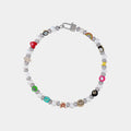 Enamel Pearl Necklace