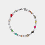 Enamel Pearl Necklace
