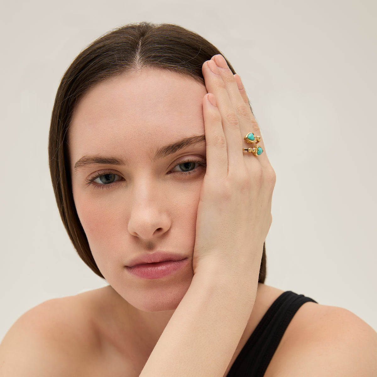 Duality Amore Ring, Turquoise