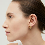 Amarante Mini Stud Earrings, Carnelian