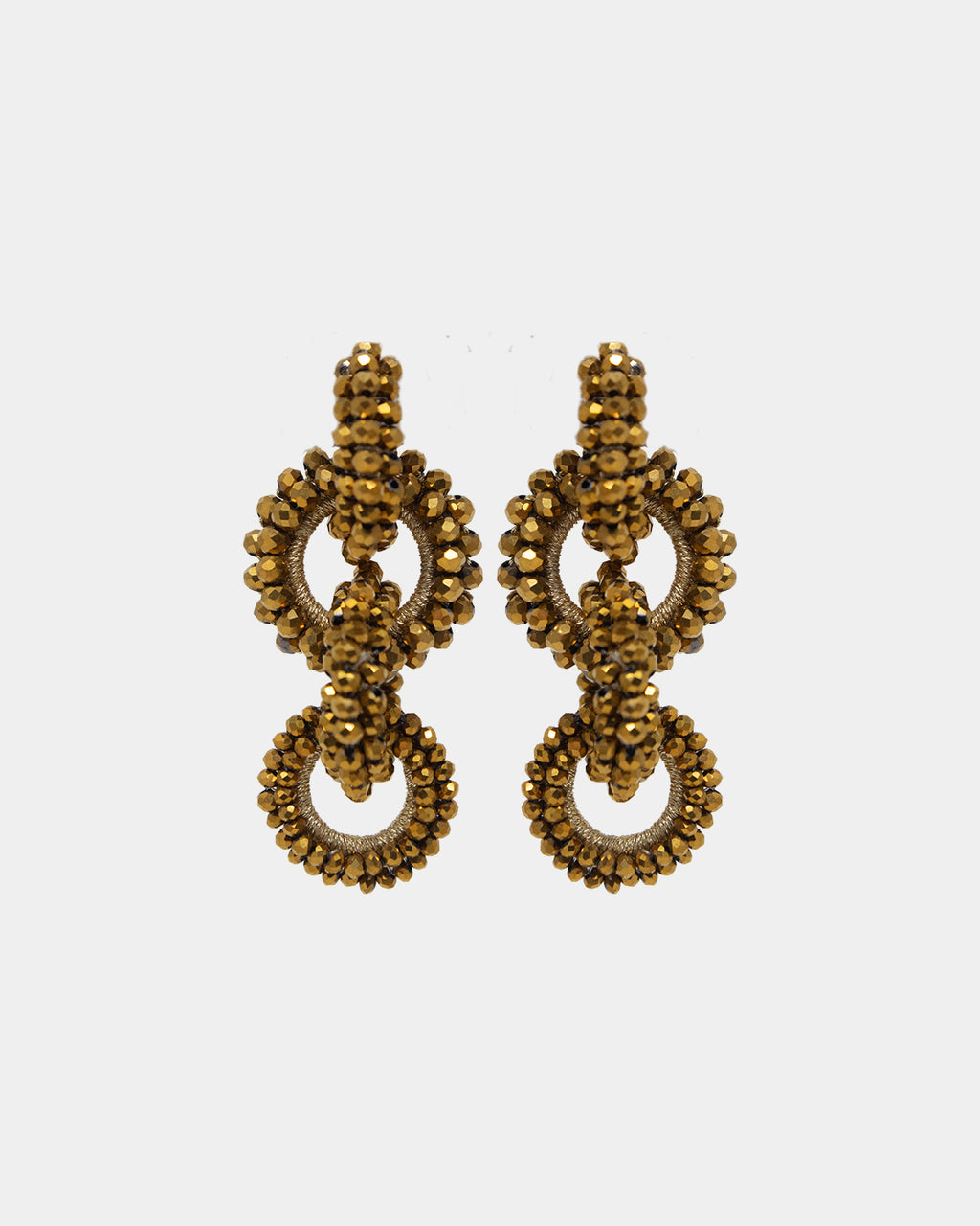 Jazmin Earrings, Dark Gold