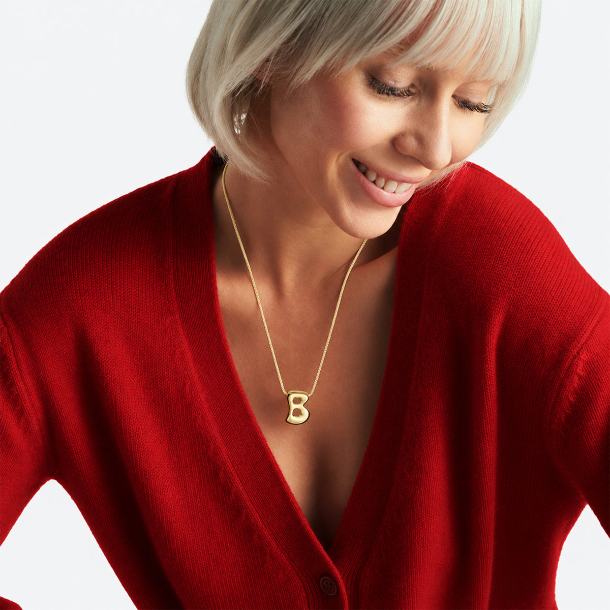 Joy Necklace,  Letter B