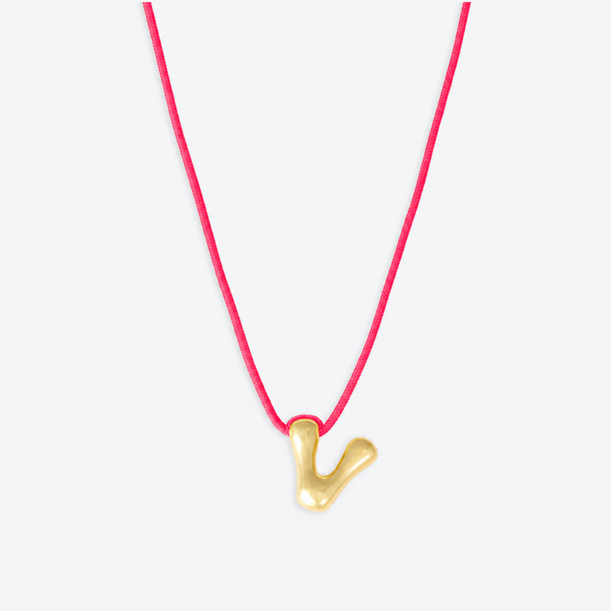 Baby Joy Necklace, Letter V