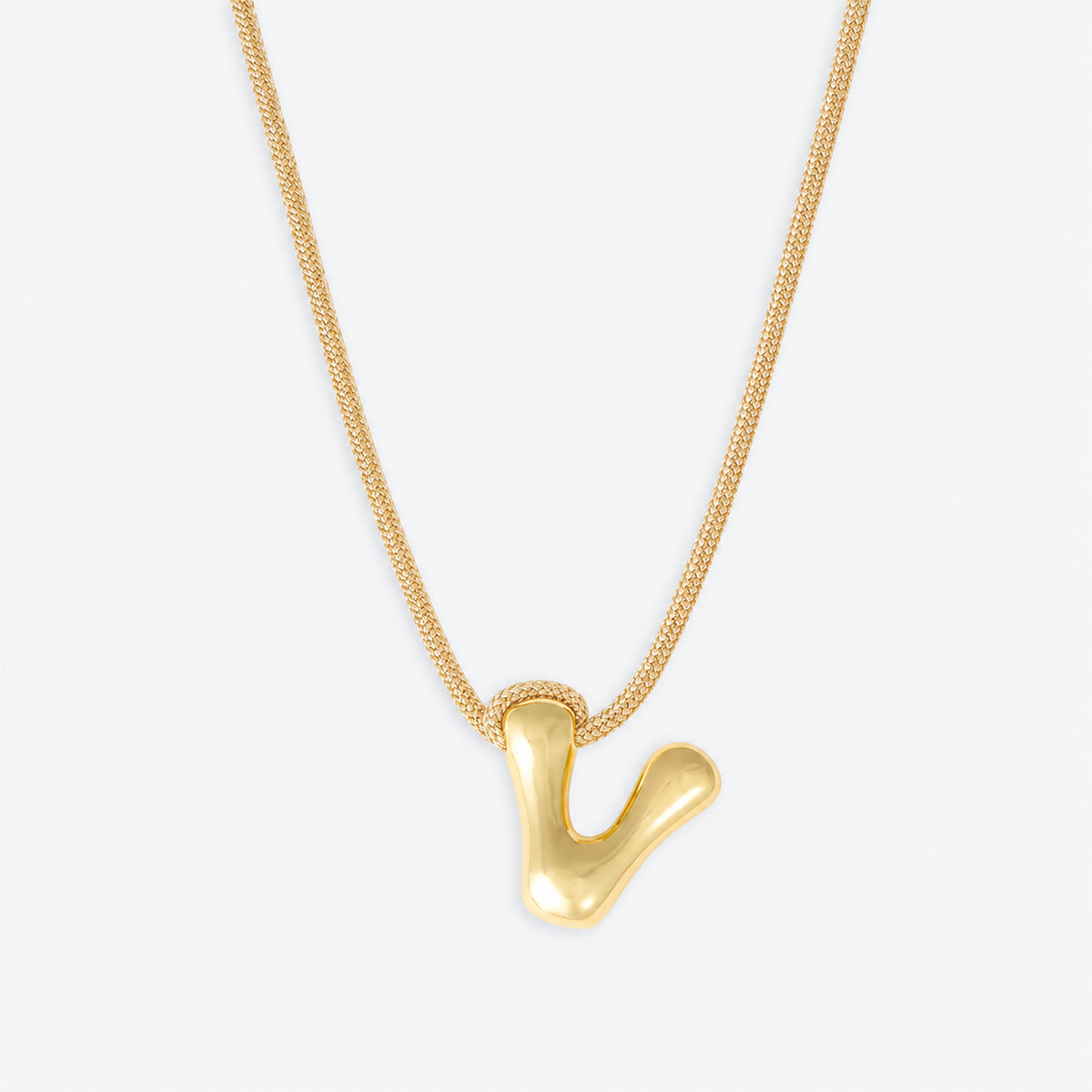 Joy Necklace,  Letter V