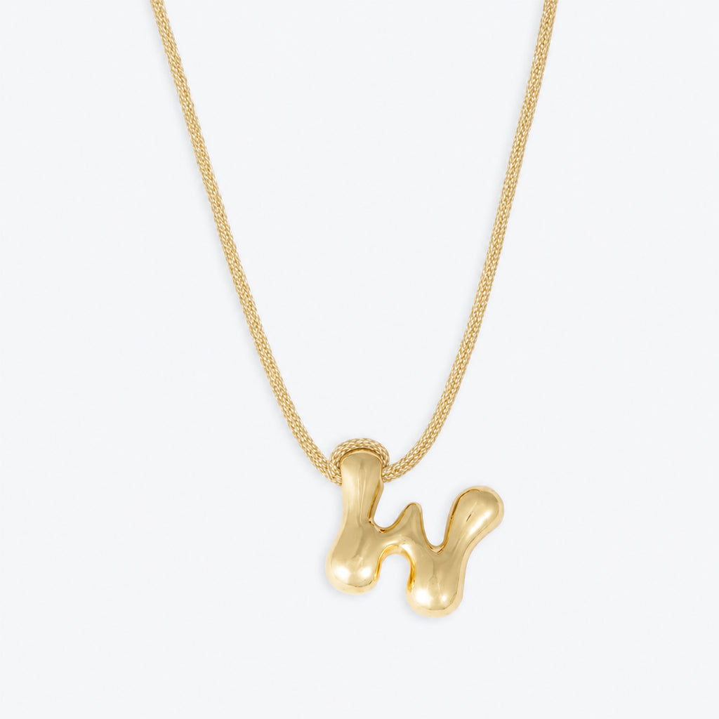 Joy Necklace,  Letter W