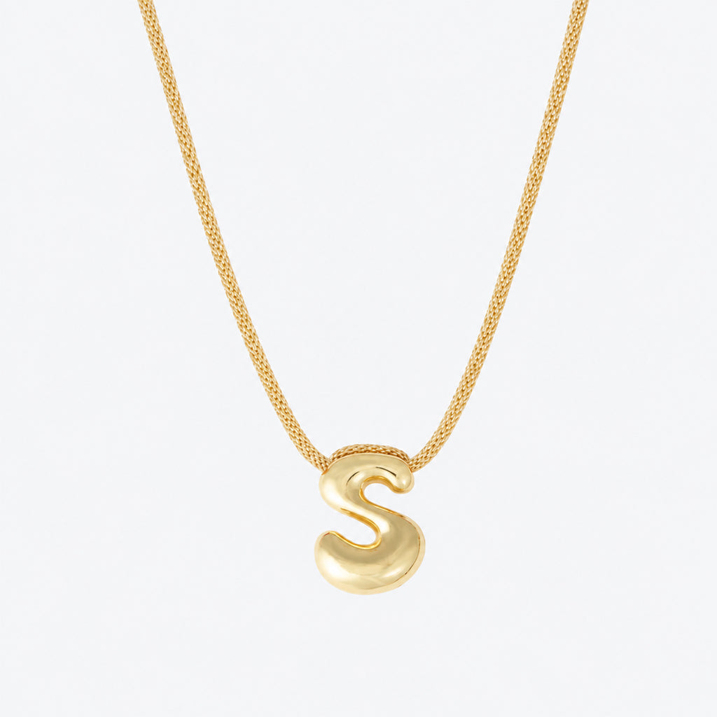 Joy Necklace,  Letter S