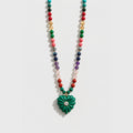 Large Love Necklace, Malachite