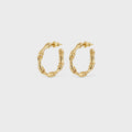 Mini Bamboo Hoop Earrings