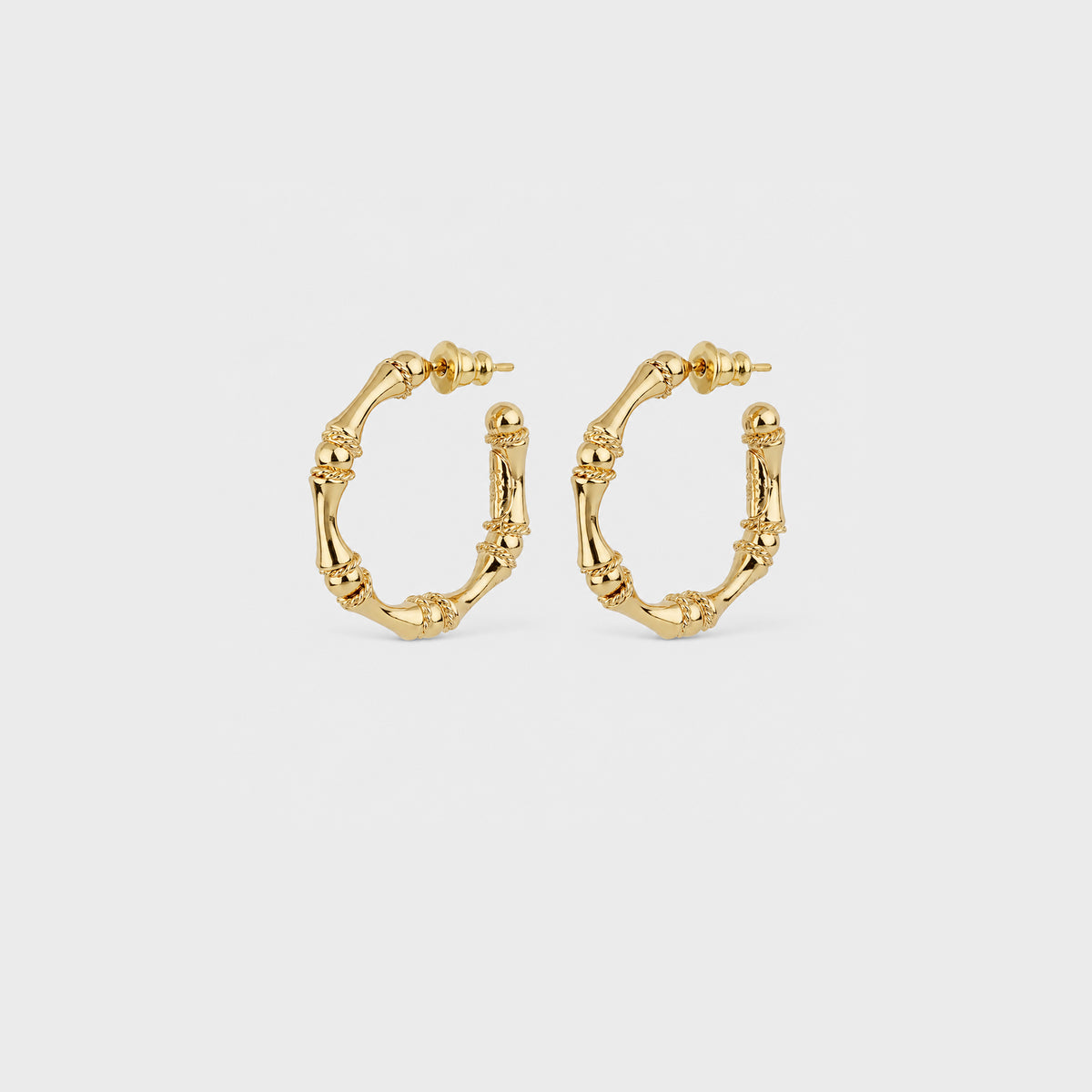 Mini Bamboo Hoop Earrings