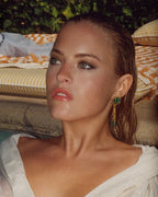Miki Earrings, Malachite