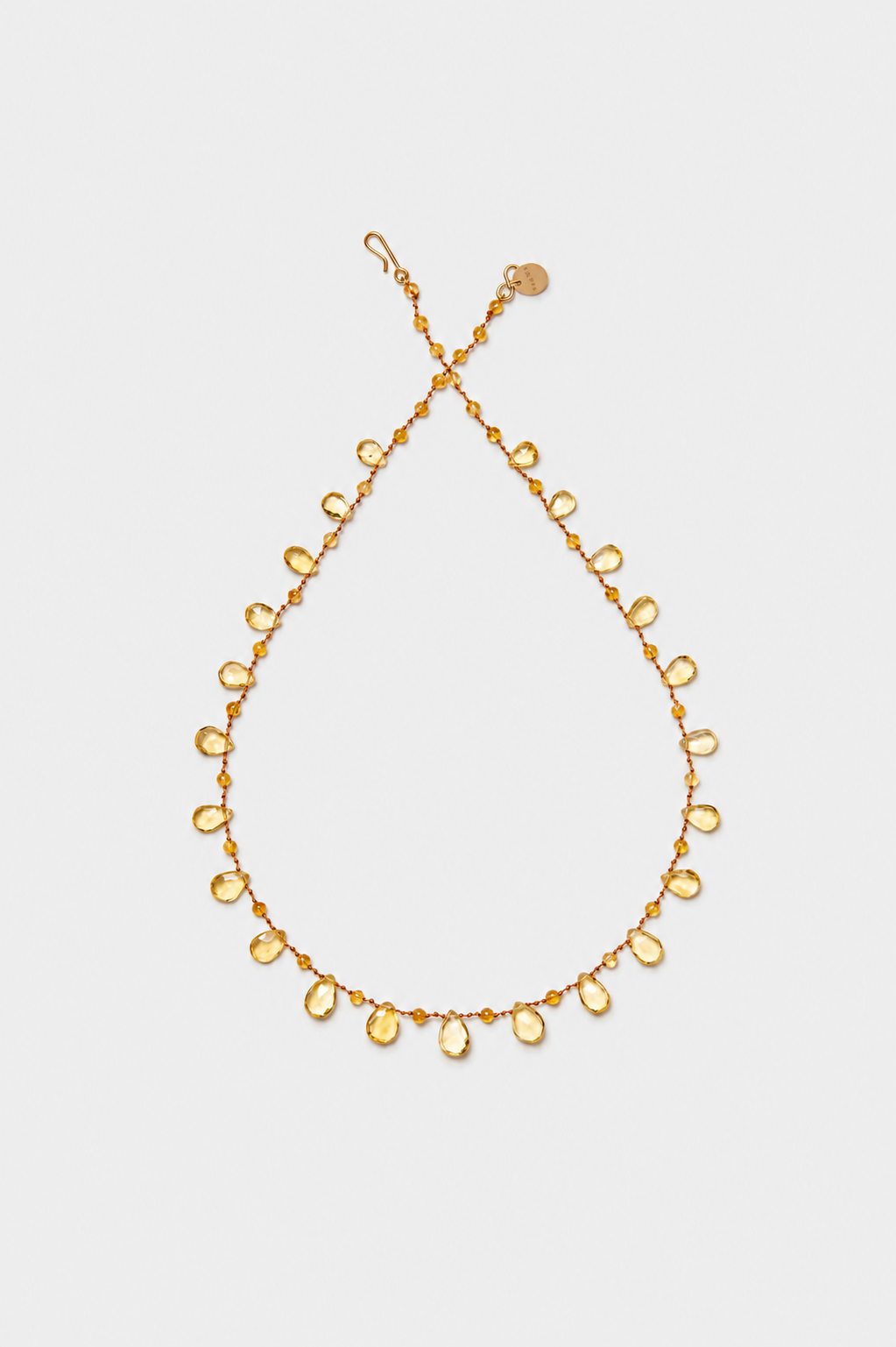Mill Db Necklace, Citrine