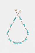 Offset Necklace, Amazonite