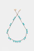 Offset Necklace, Amazonite
