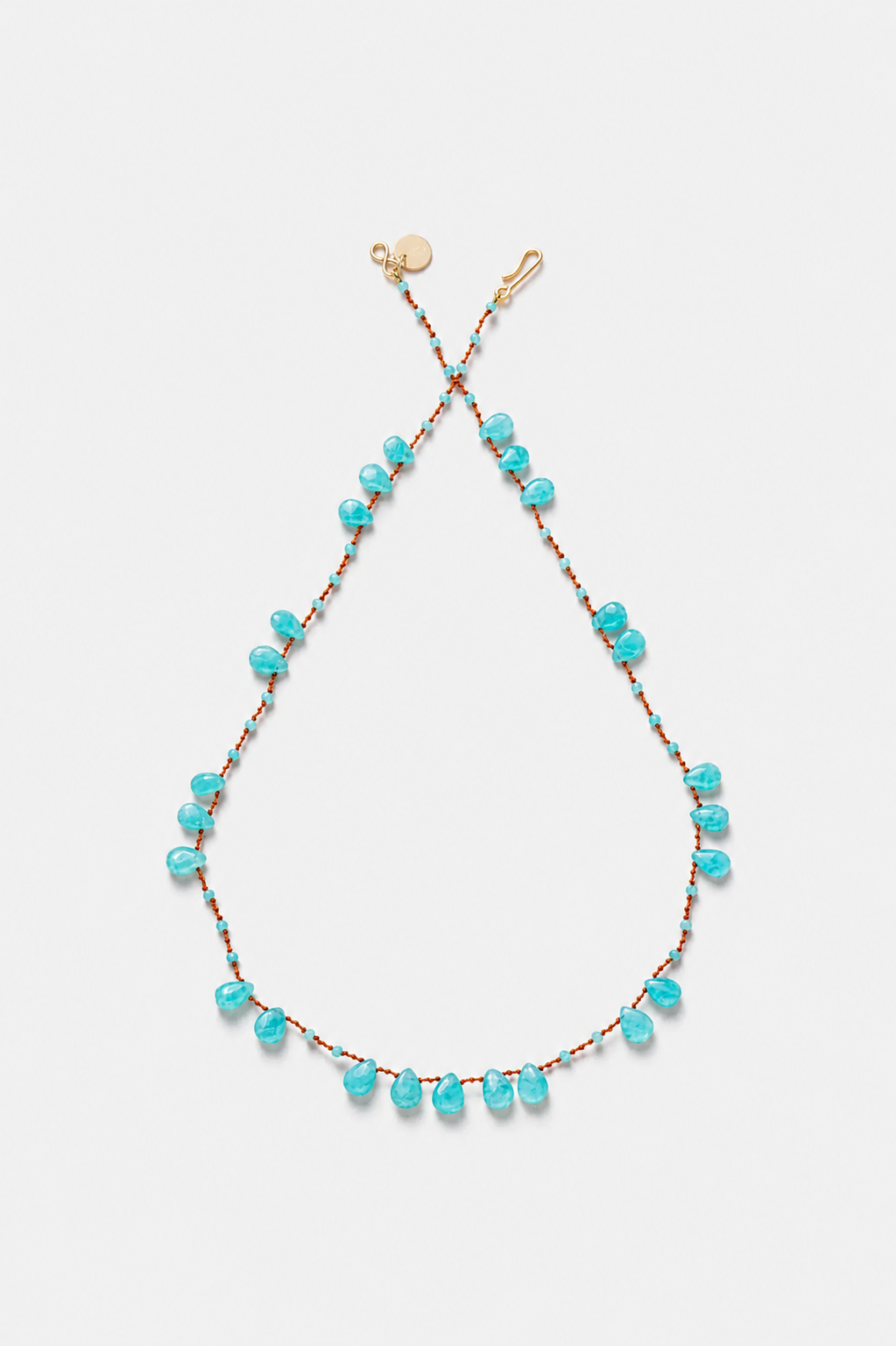 Offset Necklace, Amazonite