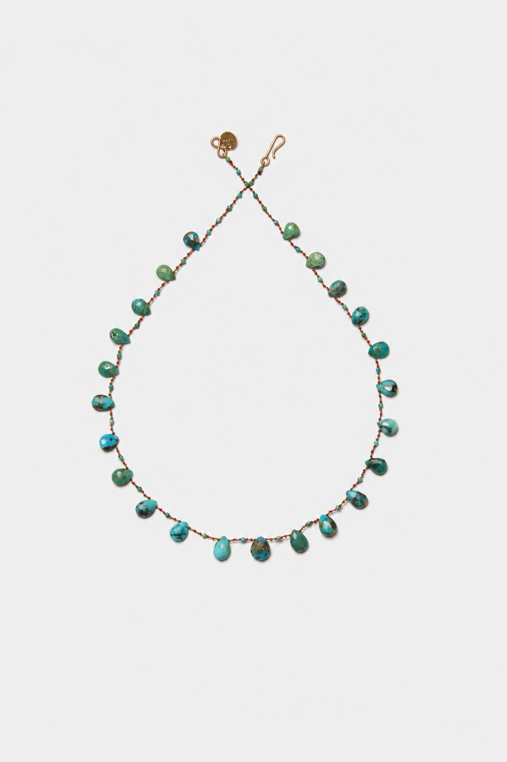 Powhatan Db Necklace, Turquoise