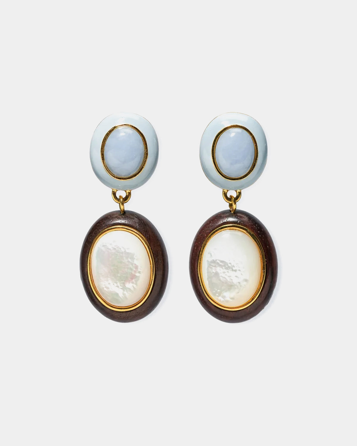 Papaya Earrings, Pearl